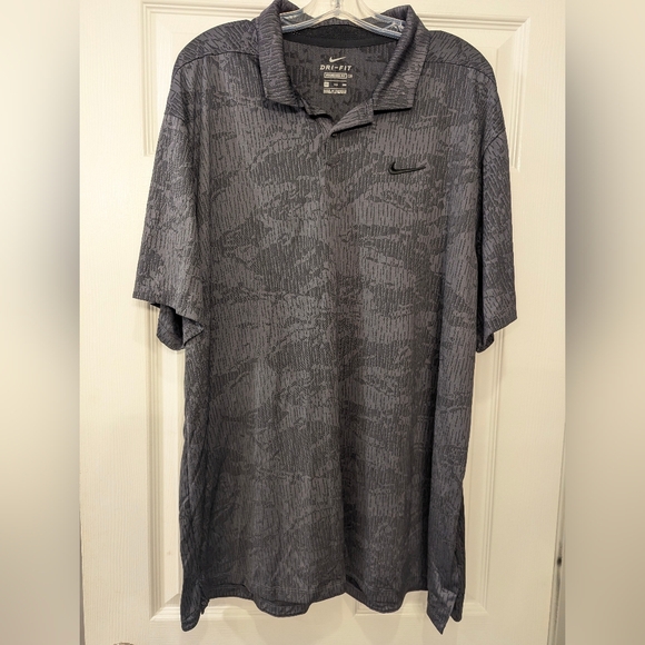 Nike Men Golf Dri-Fit Disney Mickey mouse camo polo short sleeve shirt gray XXL - Picture 1 of 14